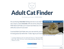 Tablet Screenshot of adultcatfinder.com